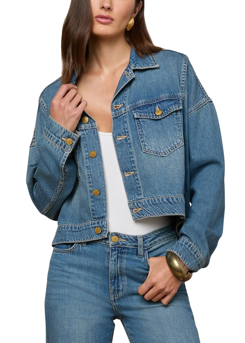 Vianney Hi-Lo Crop Jacket-Jackets-Uniquities