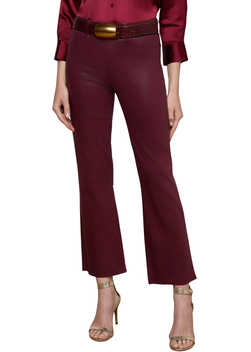 Kendra High Rise Crop Flare-Denim-Uniquities