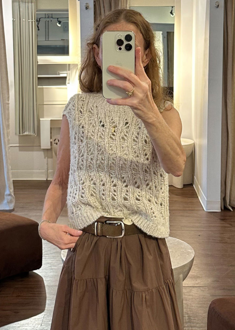 Boxy Stitchery Vest-Sweaters-Uniquities