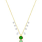 14k Green Chrome Diamond Necklace-Jewelry-Uniquities