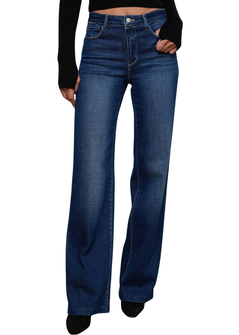 Scottie High Rise Wide Leg Jeans-Denim-Uniquities