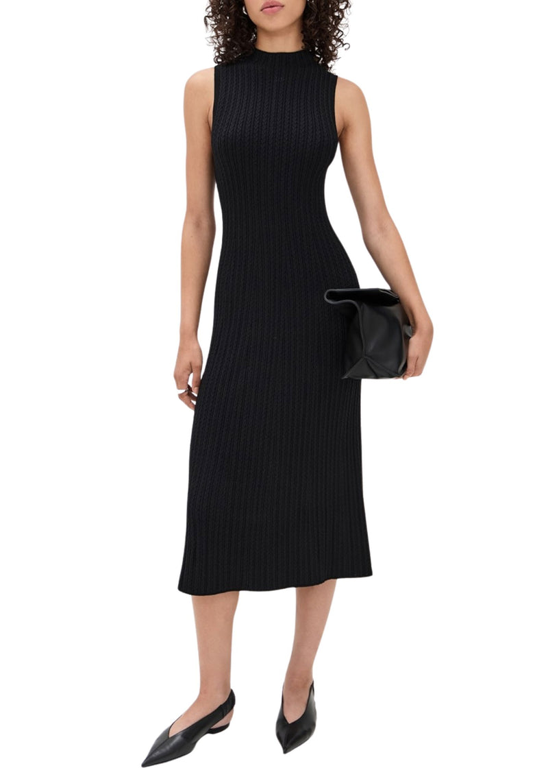 Cable Rib Dress-Dresses-Uniquities