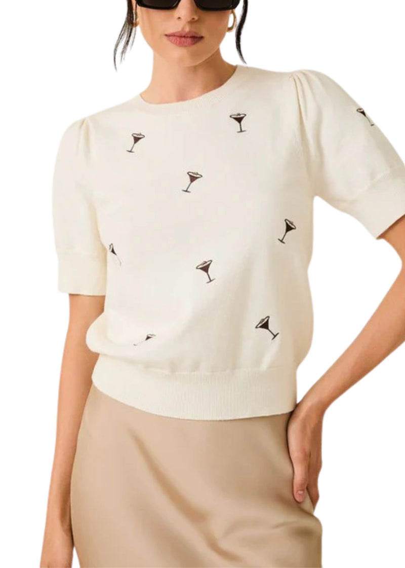 Evie Espresso Martini Knit Top-Sweaters-Uniquities