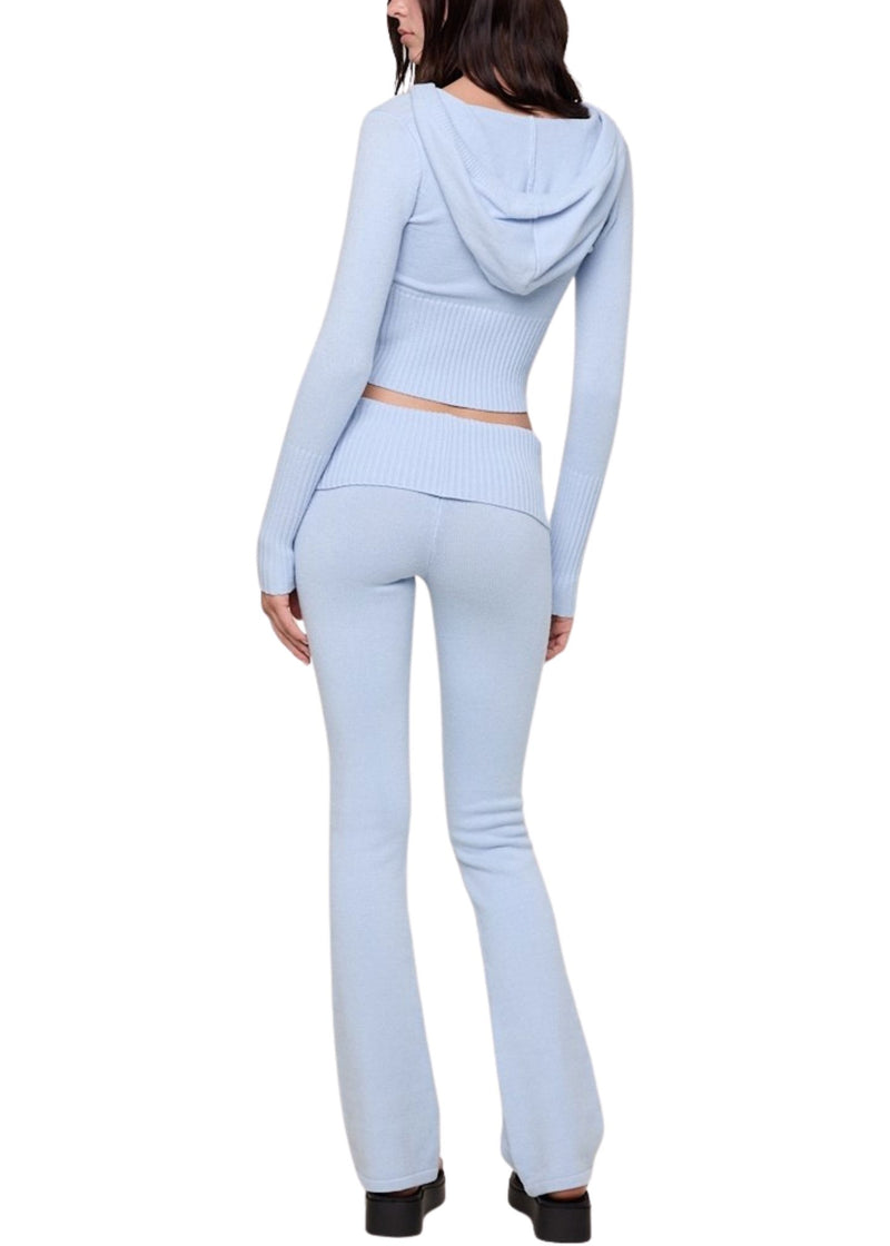 Cropped Knit Hoodie-Lounge-Uniquities