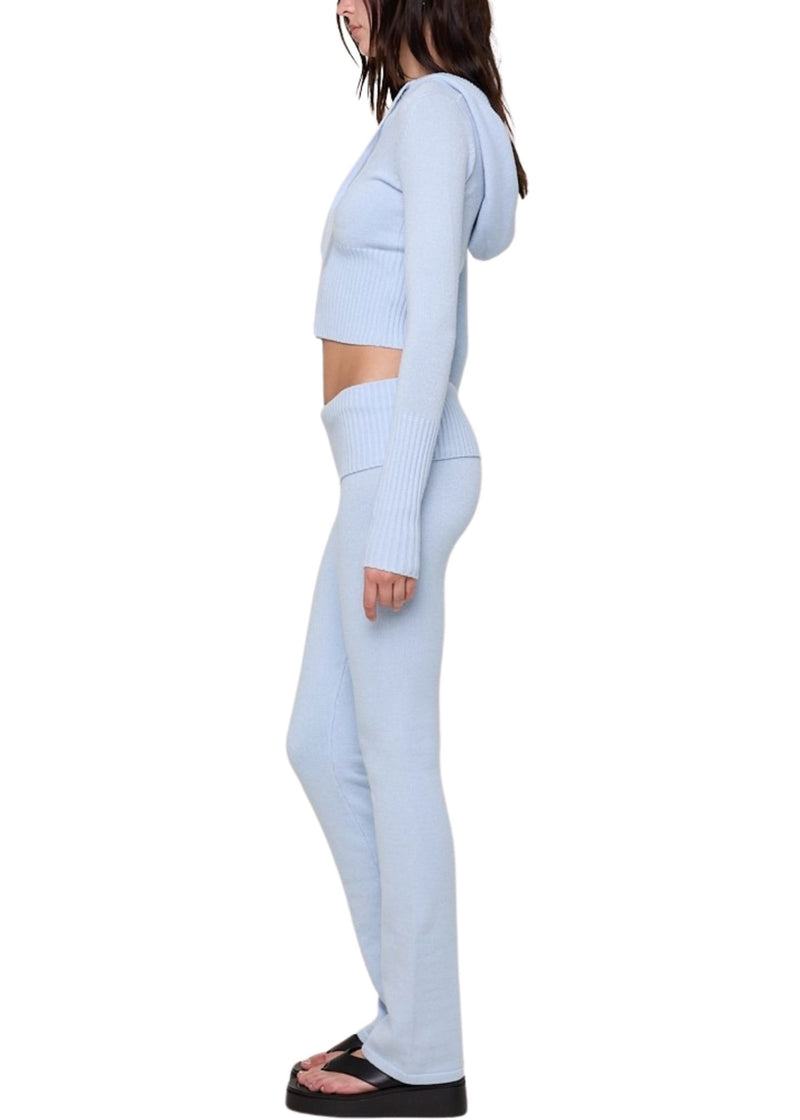 Cropped Knit Hoodie-Lounge-Uniquities