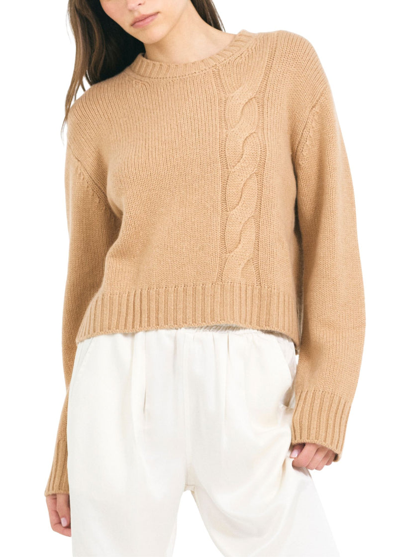Levanzo Cable Cashmere Pullover-Sweaters-Uniquities