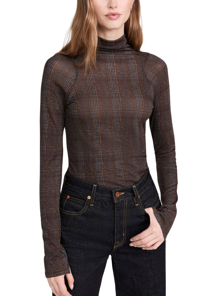 Shaw Paneled Long Sleeve Tee-Tops/Blouses-Uniquities