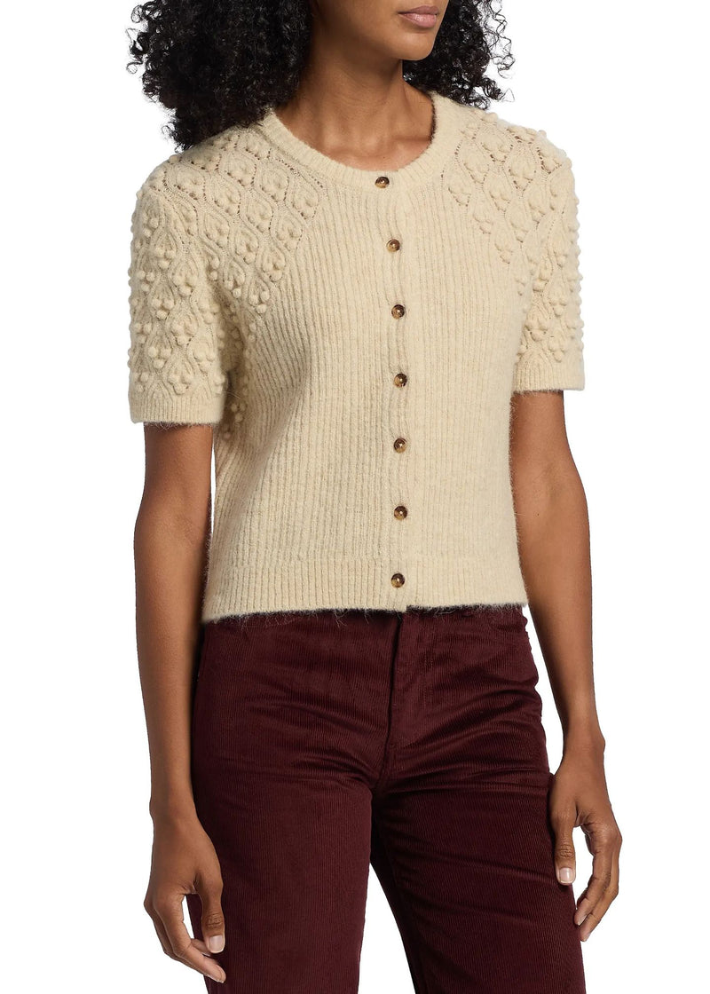 Sierra Short Sleeve Cardigan-Sweaters-Uniquities