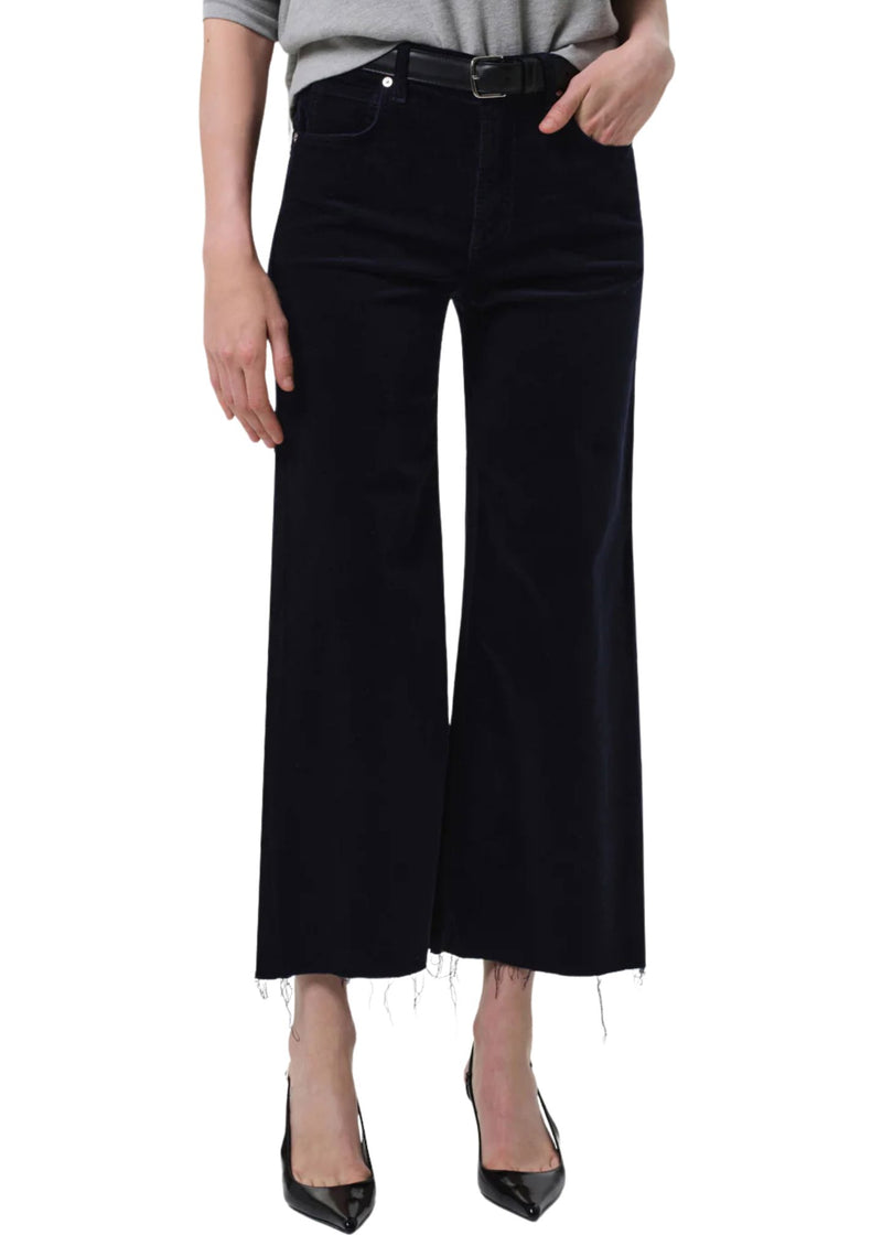 Lyra Wide Leg Crop Corduroy Jeans-Denim-Uniquities