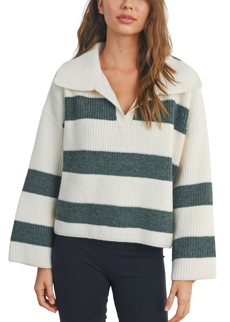 Trisha Collar Sweater-Sweaters-Uniquities