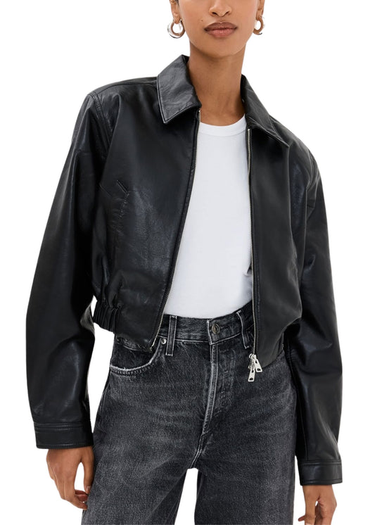 Essie Recycled Cropped Jacket-Jackets-Uniquities