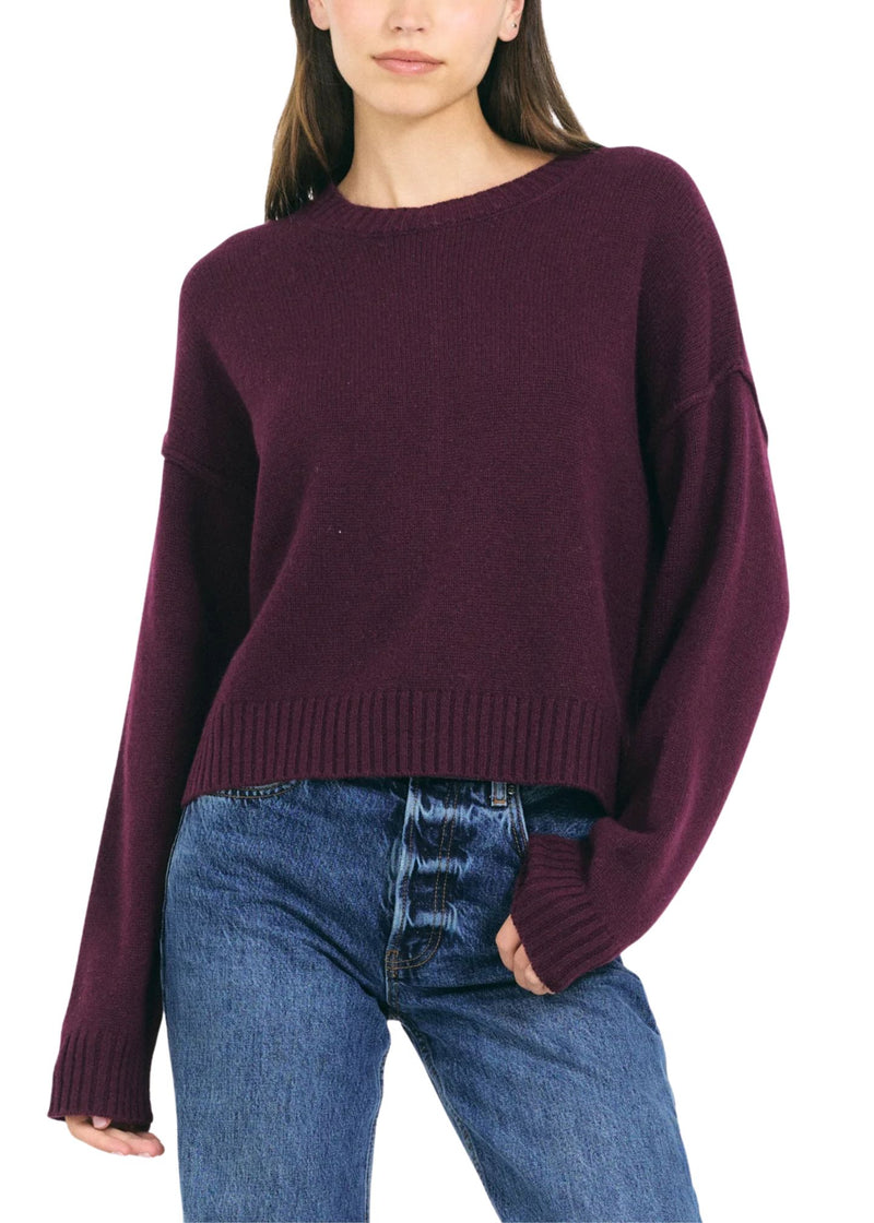 Annika Cashmere Crewneck-Sweaters-Uniquities