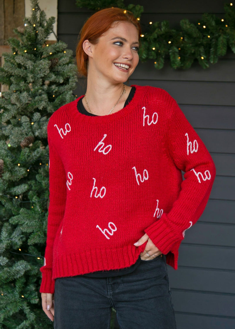 Ho Ho Ho Crew Chunky-Sweaters-Uniquities