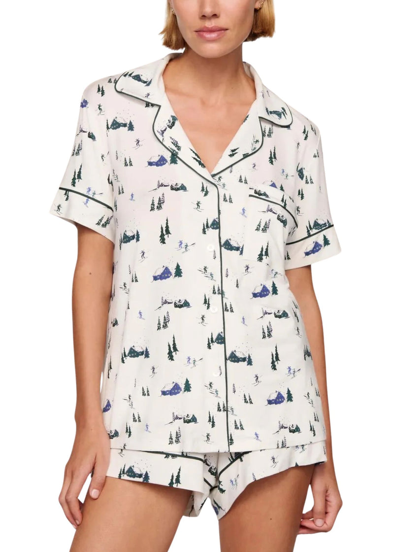 Gisele Printed Short PJ Set-Lounge-Uniquities
