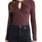 Keyhole Top-Tops/Blouses-Uniquities