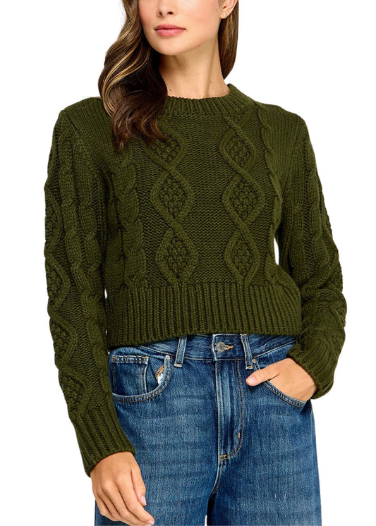 Harlow Cable Knit Sweater-Sweaters-Uniquities