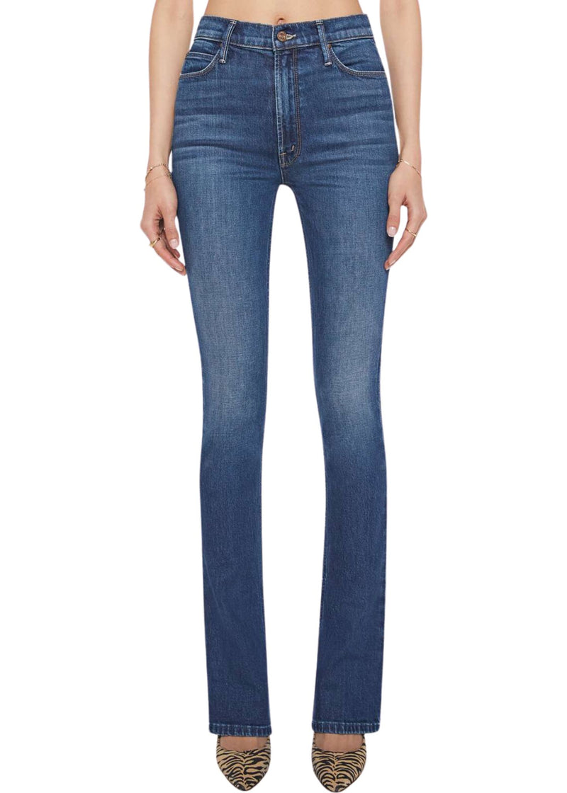 The High Waisted Runaway Jeans in Shine On-Denim-Uniquities