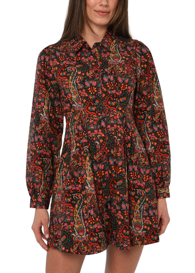 Marta Long Sleeve Mini Dress-Dresses-Uniquities