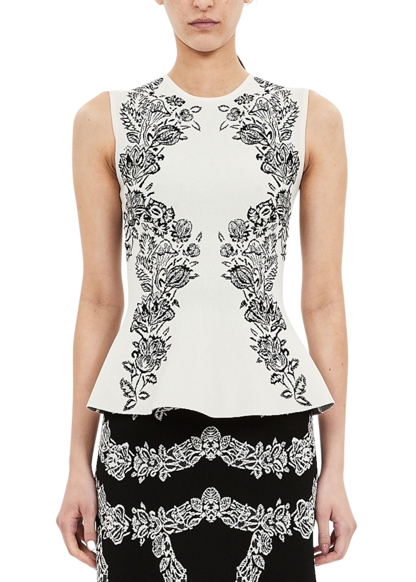 Vanna Printed Knit Pullover-Tops/Blouses-Uniquities