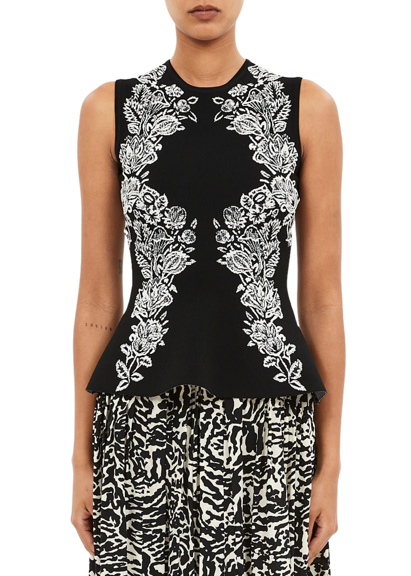 Vanna Printed Knit Pullover-Tops/Blouses-Uniquities