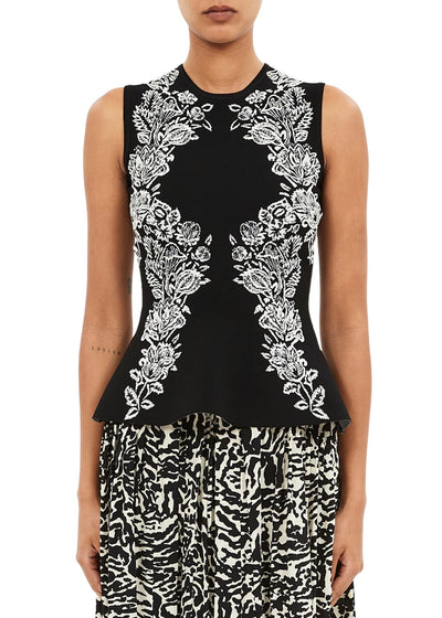 Vanna Printed Knit Pullover-Tops/Blouses-Uniquities