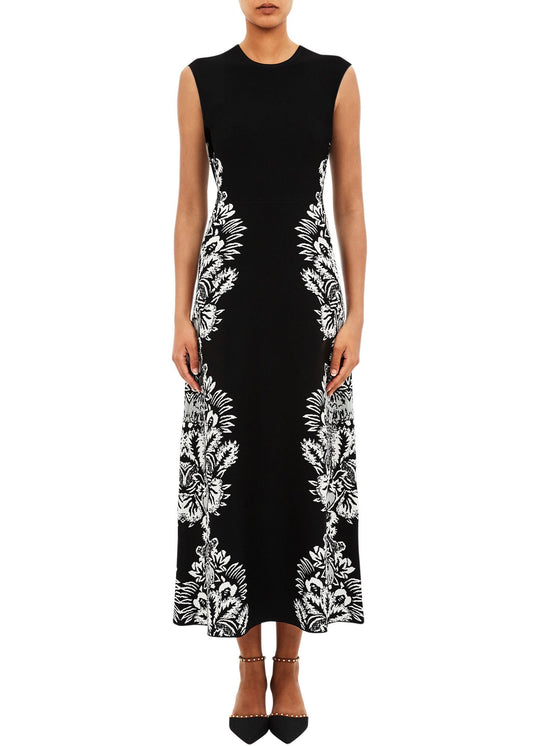 Liana Printed Knit Dress-Dresses-Uniquities
