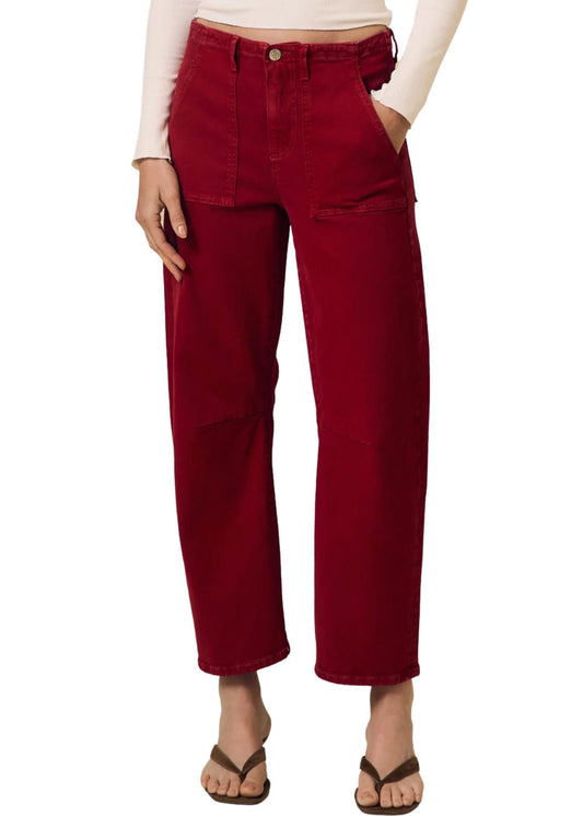 Utility Soft Barrel Jeans-Denim-Uniquities