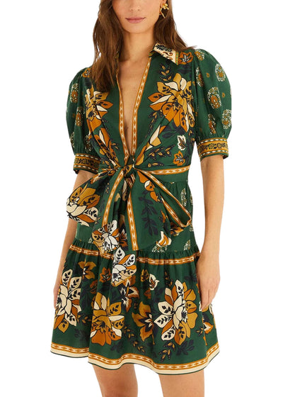 Ayla Green Mini Dress Dresses FARM Rio 