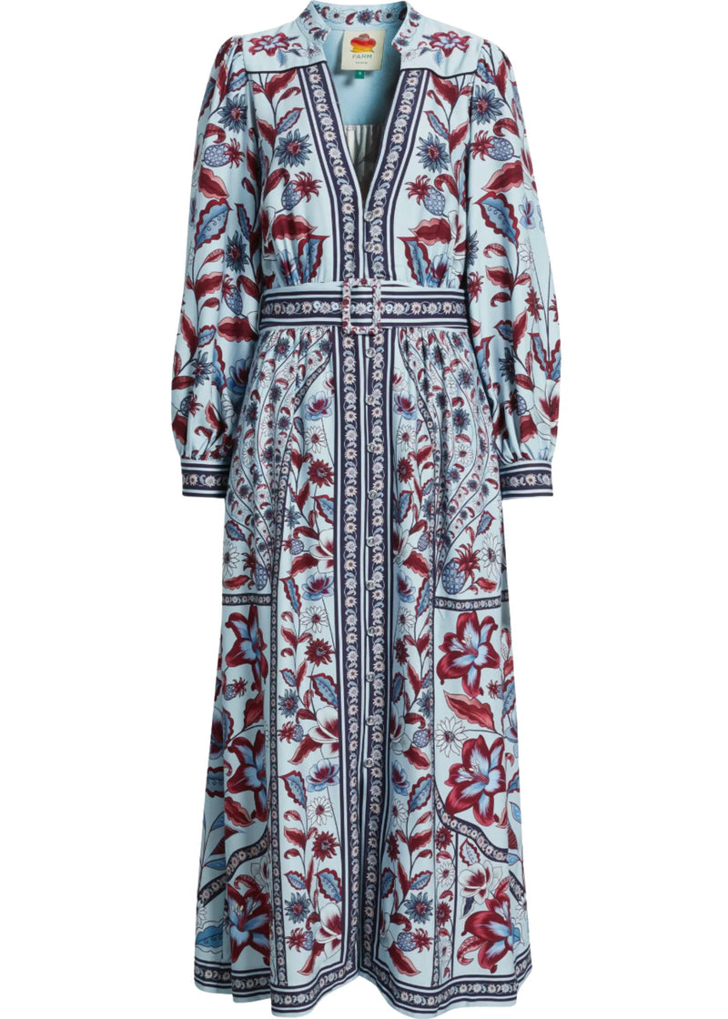 Marcelle Soft Blue Maxi Dress-Dresses-Uniquities