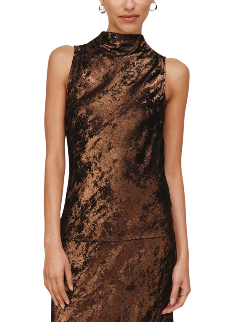 Cowl Neck Bias Top-Tops/Blouses-Uniquities