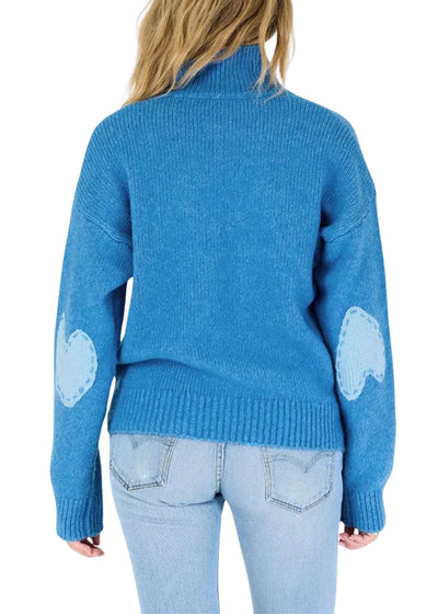 Lucy Mock Neck Sweater-Sweaters-Uniquities