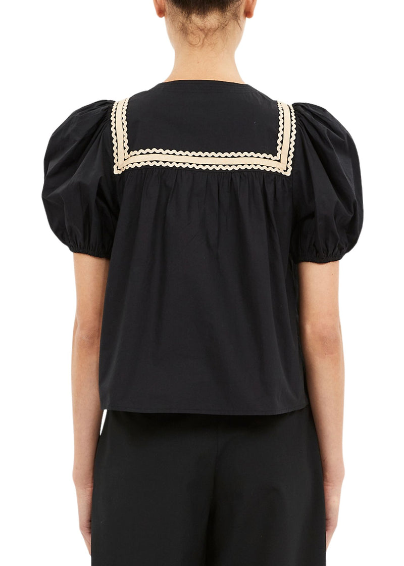 Lia Puff Sleeve Top-Tops/Blouses-Uniquities