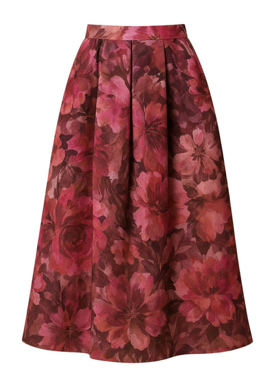Noel Organza Midi Skirt-Bottoms-Uniquities