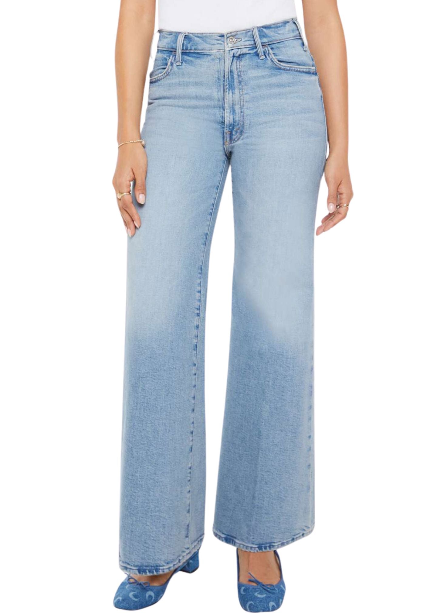 PETITES The Lil' Hustler Roller Sneak Jeans-Denim-Uniquities
