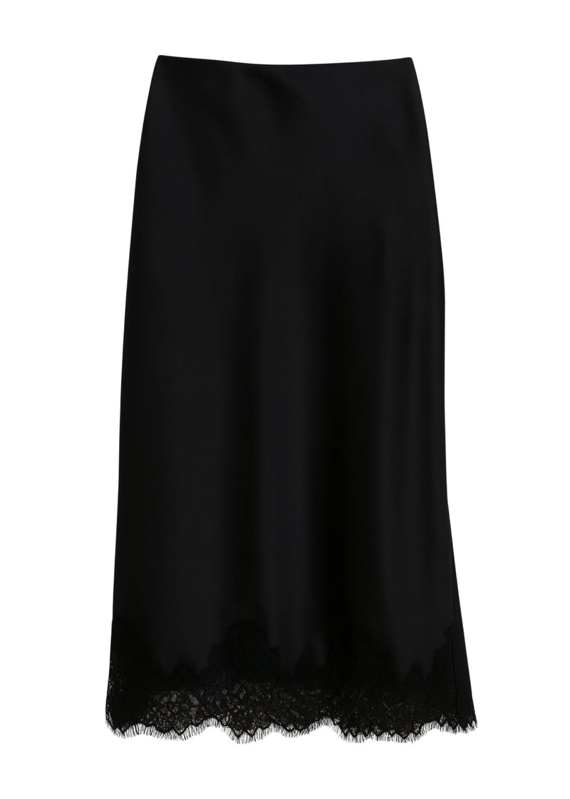 Lea Lace Hem Skirt-Bottoms-Uniquities