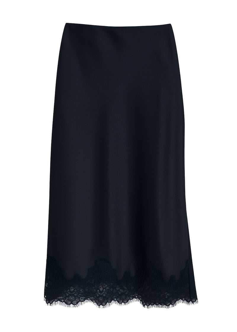 Lea Lace Hem Skirt-Bottoms-Uniquities