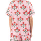 Poinsettias Shorts Set-Lounge-Uniquities