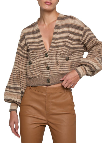 Christabel Stripe Cardi-Sweaters-Uniquities