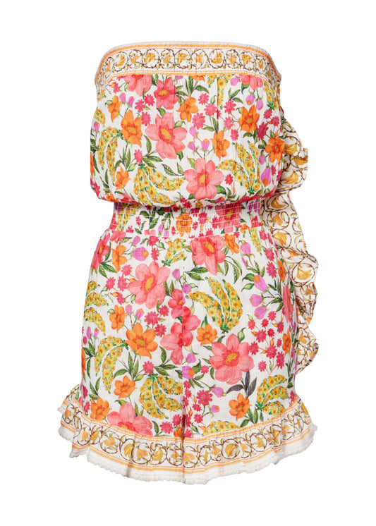 Banana Flowers Mini Romper-Jumpsuits & Rompers-Uniquities