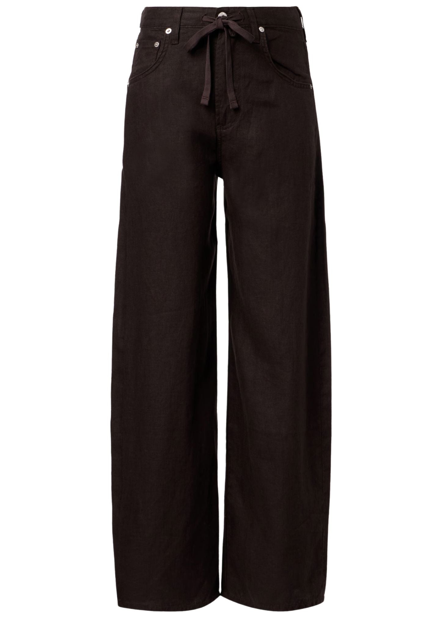 Brynn Linen Trousers-Denim-Uniquities
