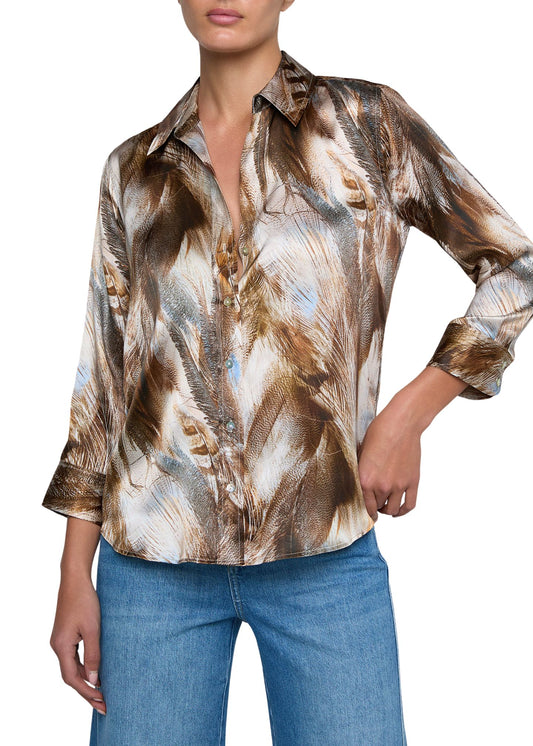 Dani 3/4 Sleeve Blouse-Tops/Blouses-Uniquities