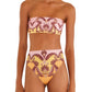 Arabesc Bandeau Bikini Top-Swimwear-Uniquities