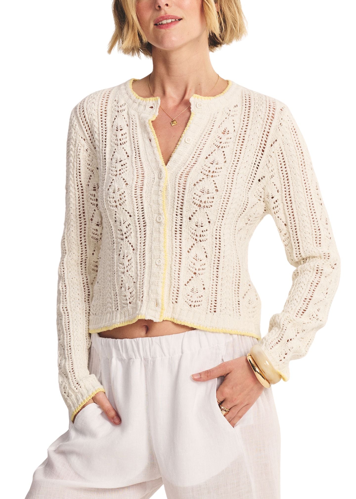 Daisy Cardigan-Sweaters-Uniquities