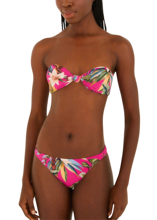 Tropicalia Bandeau Bikini Top-Swimwear-Uniquities