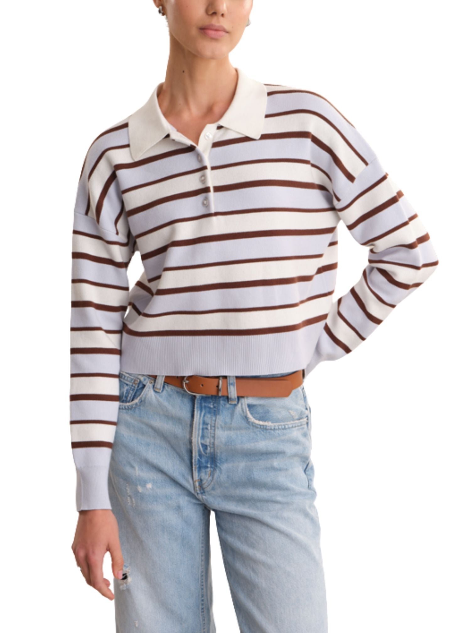 Seraphina Rugby Pullover-Tops/Blouses-Uniquities