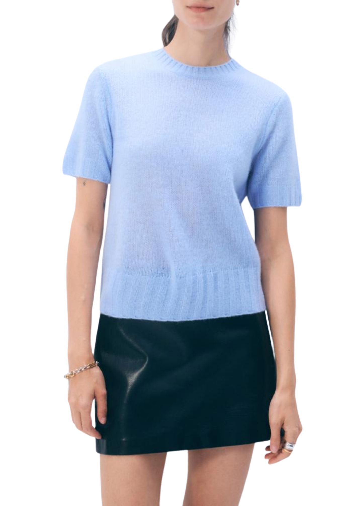 Featherweight Cashmere Tee-Sweaters-Uniquities