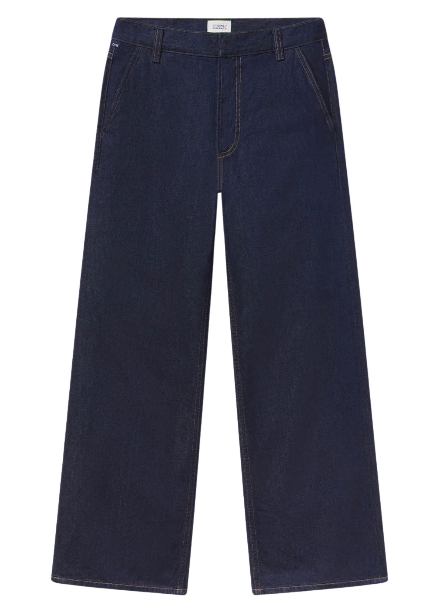 Annina Pocket Trouser 30"-Denim-Uniquities