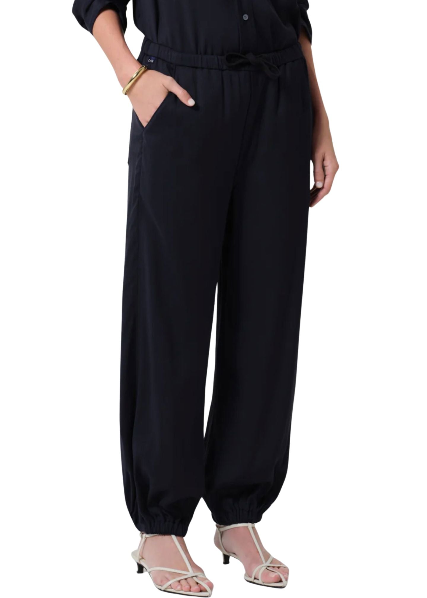 Bubble Pull On Twill Pant-Denim-Uniquities