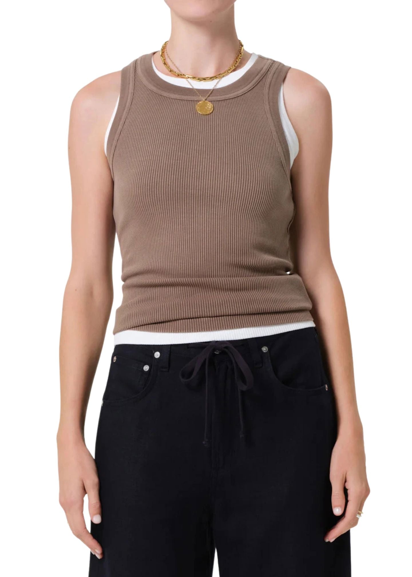 Isabel Rib Tank-Tee Shirts-Uniquities