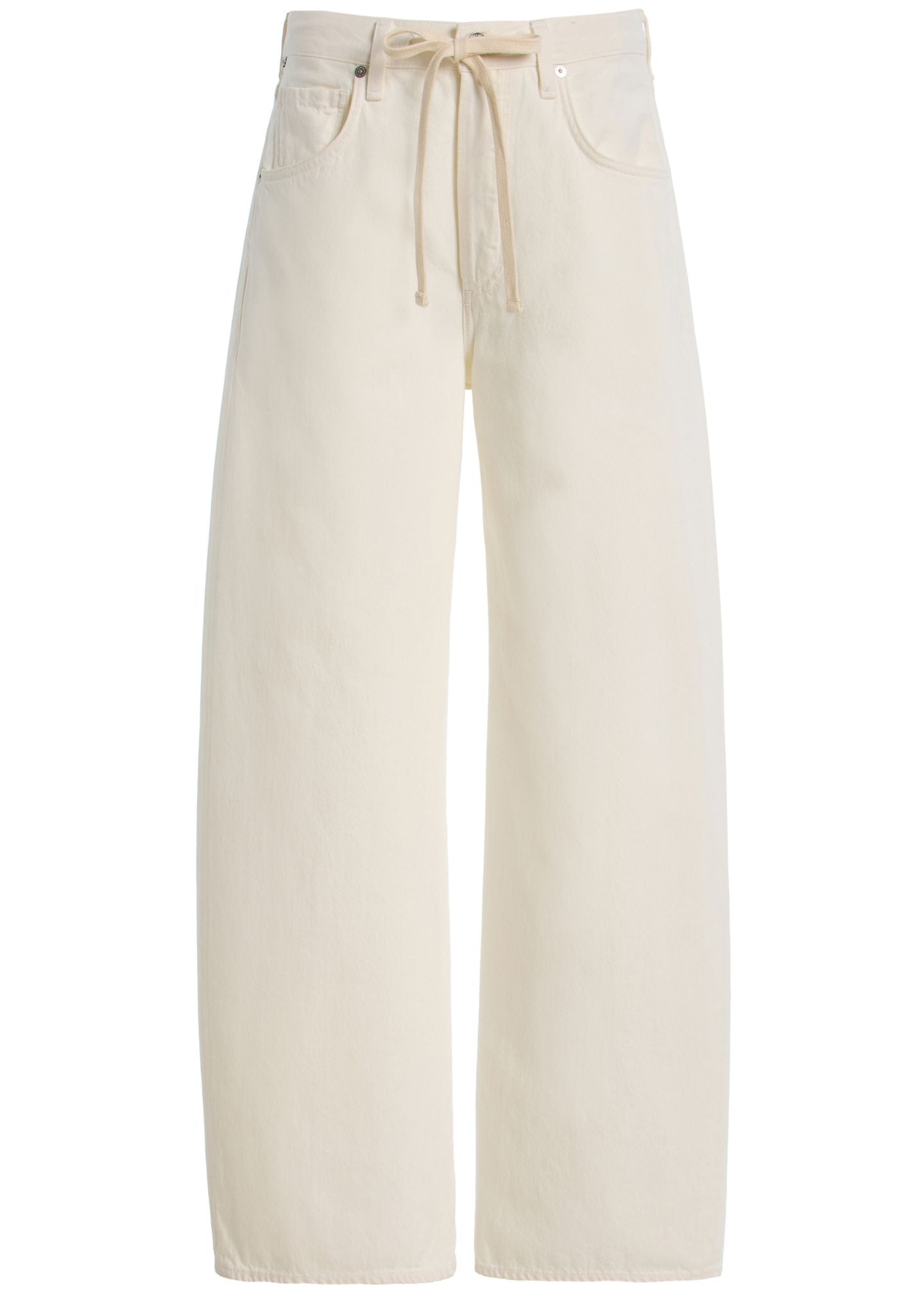 Brynn Drawstring Trouser-Denim-Uniquities